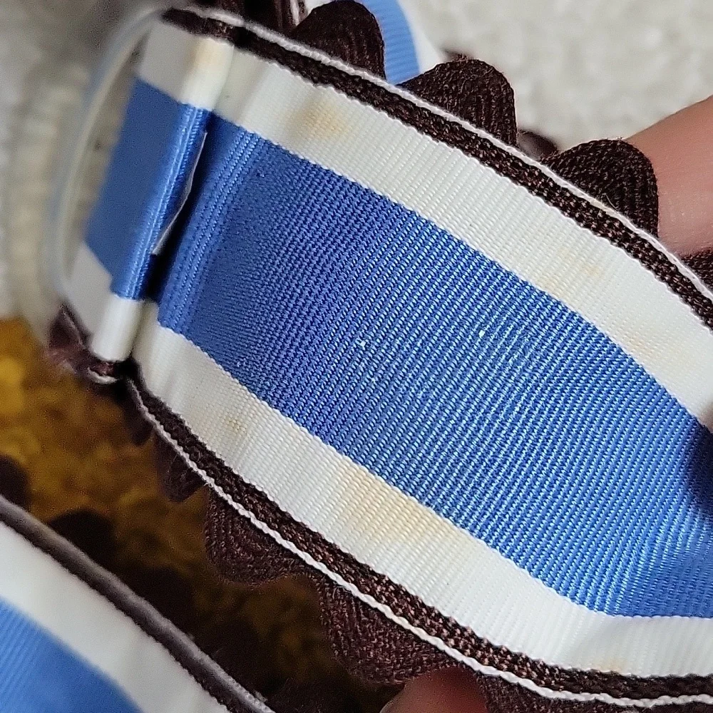 🤎 Brown & Blue Ribbon Belt